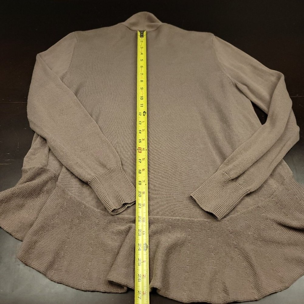 Repeat Womens L - 42 - Sweater Easy Knit Open Front Tan Cardigan Size 42 US L - Picture 6 of 7